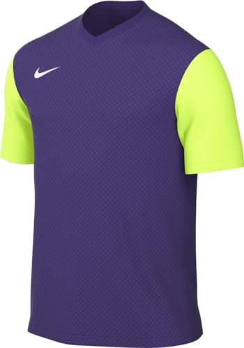Nike DH8035-547 M NK DF Tiempo Prem II JSY SS T-Shirt Hombre Court Purple/Volt/White Tamaño L