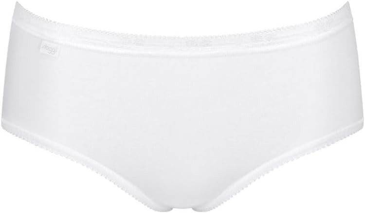 Sloggi Midi Briefs Knickers Basic+ Brief 3 Pack 95% Cotton Mid Rise Lingerie