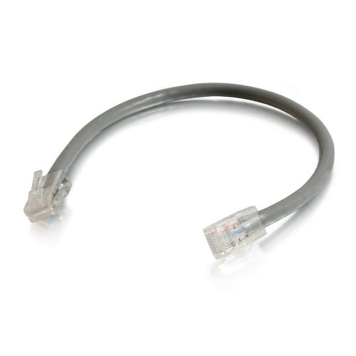 Image of C2G 00941 Cat5e Cable - Non-Booted Unshielded Ethernet Network Patch Cable, Gray (6 Inches)
