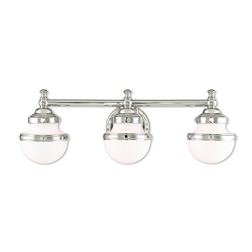 ๐ Crazy Deals Livex Lighting 5713-05 Oldwick 3 Polished Chrome Bath Light ๐ Crazy Deals Livex Lighting 5713-05 Oldwick 3 Polished Chrome Bath Light