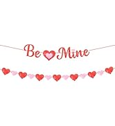 KatchOn, Be Mine Valentine Banner - 10 Feet, No DIY | Be Mine Banner, Will You Be My Valentine Si...