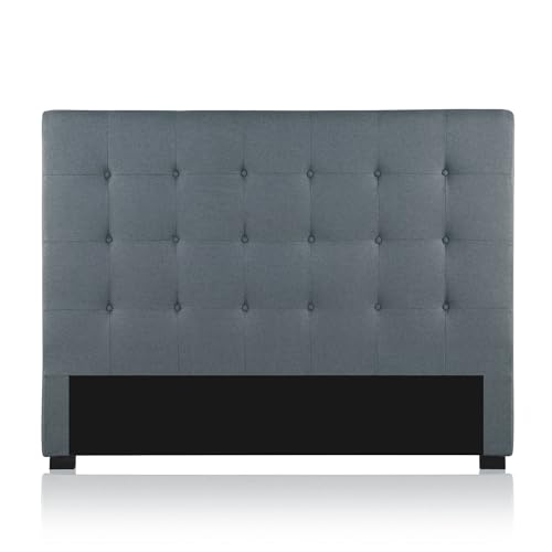 INTENSE DECO Tête de lit capitonnée Premium Tissu 160cm Gris