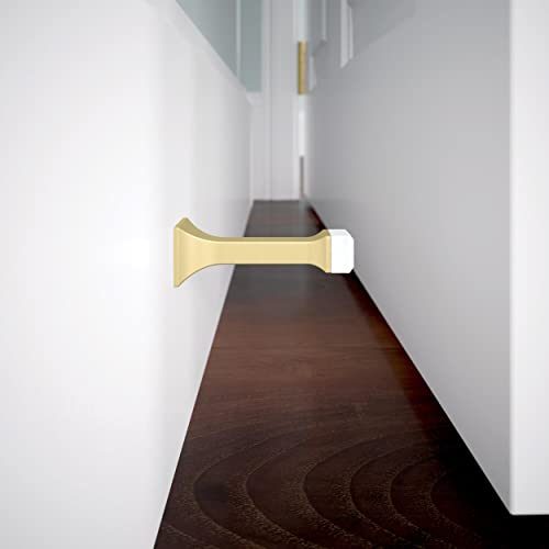 Franklin Brass Classic Edge (5-Pack) Door Stop 3' Modern Gold Stoppers, Baseboard, Solid Rigid Bumper, Protect Walls/Doors B47252K-117-C by Franklin Brass - Image 2