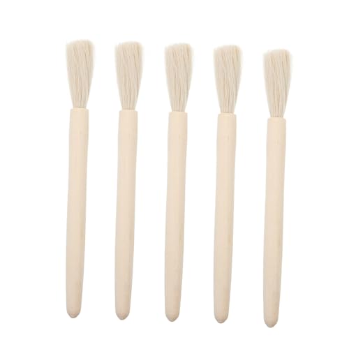 FONDOTIN 5 Piezas Cepillos de Limpieza para Laboratorio Cepillos Suaves para Balanzas y Tubos Diseño Compacto y Práctico Material Duradero Kit Portátil para Experimentos Científicos