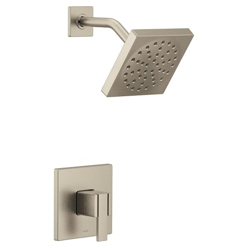 Moen UTS3715EPBN Kit de Recorte para Ducha Eco-Performance de 1 Manija Serie 3 M-CORE 90 Grados, Requiere Válvula, Níquel Cepillado miniatura 1