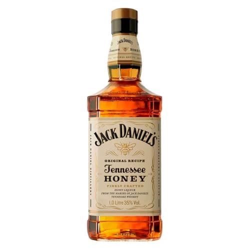Jack Daniels, Whiskey, Tennessee Honey, 1 Litro, Sabor Mel com Final Acastanhado, 2 Unidades