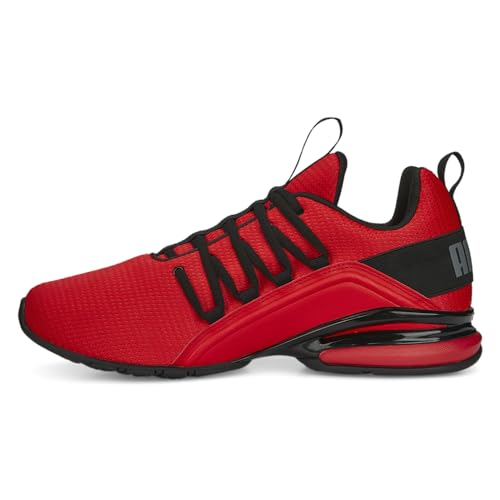 PUMA Mens Axelion Logo Pack Running Sneakers Shoes - Red3