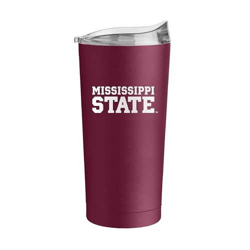 Image of Logo Brands NCAA 20 oz Powder Coat Stainless Tumbler -Double-Wall Insulated Everday Tumbler for Hot or Cold Drinks, High Lip Lid, Team Color