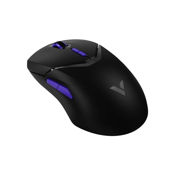 Rapoo VT9PRO 4K Wireless Gaming Mouse, PAW 3398 Sensor, 26000 DPI, 4KHz Polling Rate, 0.25ms Response Time, Lightweight, 10 Programmable Buttons, 180h Battery Life, On-Board Memory, PC – Black