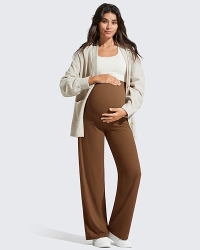Image of G4Free Women's Maternity BareFeel Wide Leg Yoga Pants