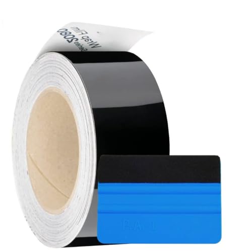 Image of Gloss Black Vinyl Wrap, Made with 3M 2080 Chrome Delete 2in x 5ft