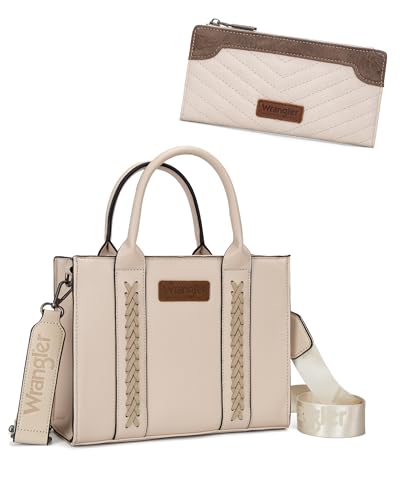 Set de bolsa tote y billetera de viaje minimalista para mujeres Wrangler miniatura 1