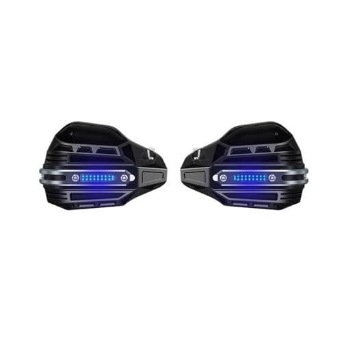 Protège-mains moto universels en aluminium avec éclairage LED intégré pour Enduro