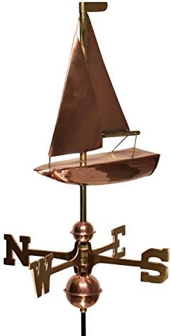 Dalvento 212C Sailboat Weathervane, Copper
