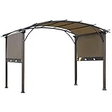 ✅VIELSEITIGE BENUTZUNG: Einzigartige Optik mit Bogendach. Diese funktionale Pergola kann sowohl in Wohnräumen verwendet werden und passt zu jeder Außeneinrichtung