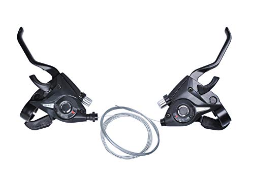 ST-EF51-7 3x7 21 24Speed MTB Bicycle Bike Left Right Brake Lever Shifter Set，3 x 7 Speed Shift Shifter Brake Lever Combo，Bicycle Trigger Shifter 3x7 (2 Pcs )
