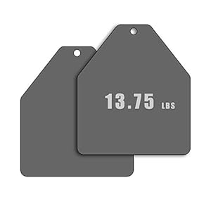 Tribe WOD Weight Vest Plates 5.75-13.75lb | Plate Carrier Weights  for Heavy Training, Heavy Workouts , Running, Cross Training | Premium Steel | Additional Weight for Weight Vests | Made in USA