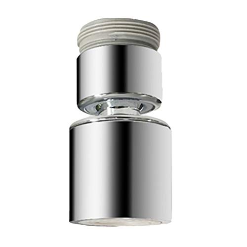 Spültisch-Wassersprudler für Küchenspüle, 360-Grad-Drehung, Doppelfunktions-Wasserhahn-Aufsatz, Schwenk-Sprüher, Silber