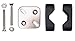Sea Dog Rail Mount Square Plate Brackets, Pair