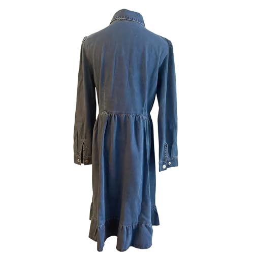 Robe denim manches longues parfaite pour un look décontracté chic