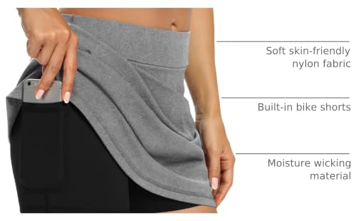 Image of LouKeith Tennis Skirts for Women Golf Athletic Activewear Skorts Mini Summer Workout Running Shorts with Pockets