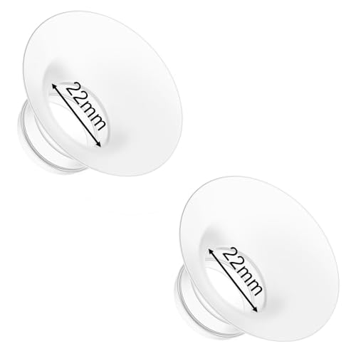 Image of Flange Insert 22mm for Momcozy M9 M6 M5 V1 Pro V2 Pro S12 Pro S9 Pro, Compatible with Medela /Elvie /Spectra /Willow Go /eufy /Lansinoh Breast Pump, Breastfeeding Essential Kit, 2PCS