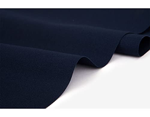 Tissu coton bleu indigo de 14m pour rideaux d'été et linge de maison