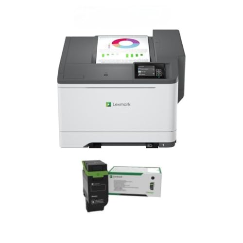 LEXMARK CS531dw Color Laser Wireless Printer, Gigabit Ethernet, Single Sheet Multipurpose Feeder and Multiple Media Sizes Supported (50M0020) Bundle with 75M10K0 Black 3K Yield Toner Cartridge