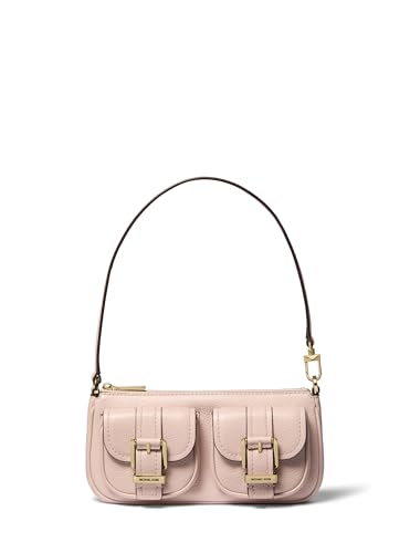 Michael Kors Bolsa pequena conversível Zoe, Ferragens douradas/rosa suave, One Size