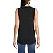 Lands' End Womens Supima Cotton Scoop Neck Tunic Tank Black Regular Medium