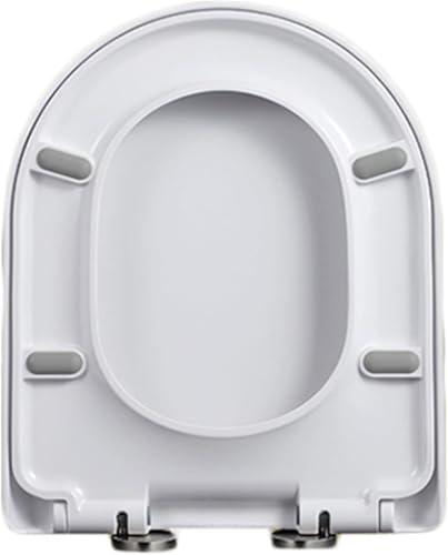 Abattant toilette universel blanc avec freins de chute silencieux 02M
