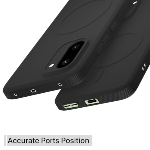Image of Pikkme Back Cover for OnePlus 15R 5G Soft Matte Silicone Mag-Safe Design (Mag-Safe Not Support) Camera Protection | Slim Fit Bumper Cover (Black)