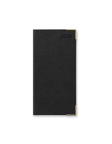 Letts of London Connoisseur Slim month to view 2026 diary - Black 26-TC1SBK