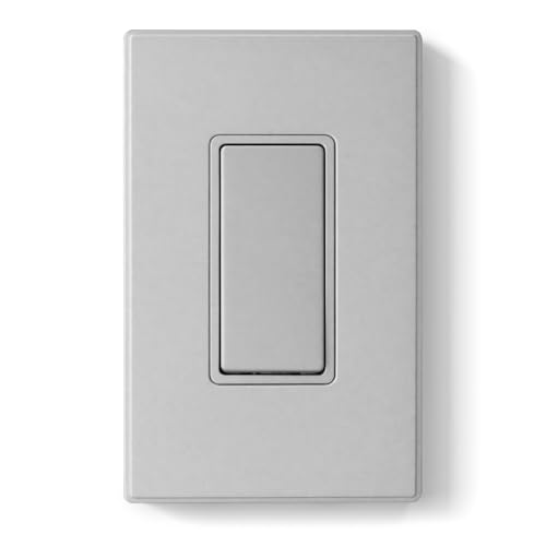 ELEGRP Matte Gray Single Pole Light Switch
