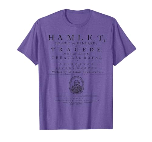 William Shakespeare Hamlet Camisa Literatura Teatro Regalo Camiseta