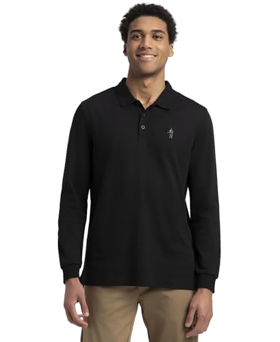 Image of Jockey 3914 Men Super Combed Cotton Rich Solid Full Sleeve Polo T-Shirt with Ribbed Cuffs