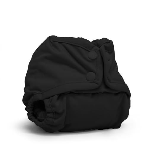 Image of Kanga Care Rumparooz Double Leg Gusset Reusable Cloth Diaper Cover Newborn Snap | Phantom 4-15 lbs