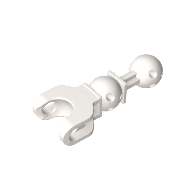 90609 Ball Joint Large Figure Skeletal, Limb, 5L with Ball Joint on Axle and Ball Socket 10 Pieces GDS-1207 Compatible with Lego Building Blocks Color:White — image 1