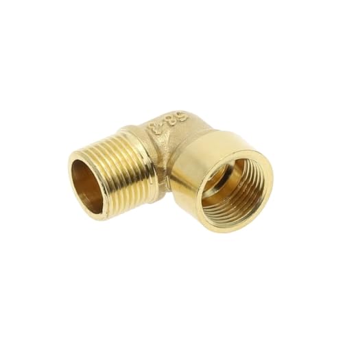 Codo de latón de 90 grados para instalación de tuberías con rosca macho/hembra 6