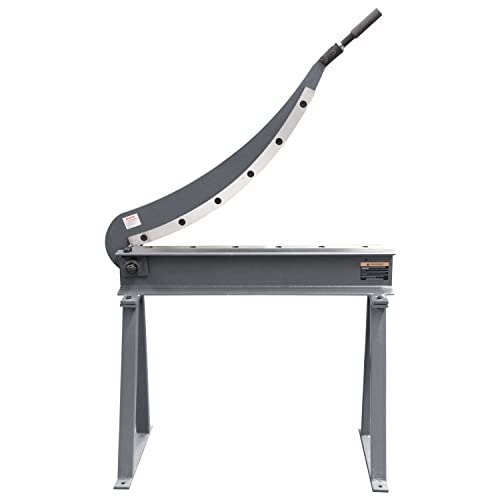 KAKA INDUSTRIAL HS-30 Guillotine Metal Shear, 31inch Bed Width, 16 Gauge Metal Guillotine Shear with a Stand for Construction Work Sheet Metal Fabrication Plate Cutting Cutter