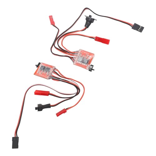 VGEBY RC Brushed Electric Speed Controller, 2Pcs, 30A, Mini, Stable, for 1/16 1/18 1/24 RC Car Boat4
