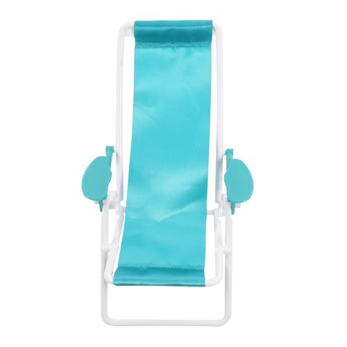 TOVINANNA Sillón Miniatura Plegable para Casa de Muñecas Modelo de Silla de Playa Portátil Plástico Duradero Diseño Inspirado Silla de Playa Adecuado para Decoración Náutica y Escenas al
