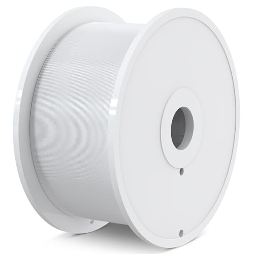 Image of SUNLU 3D Printer Filament PLA Matte 1.75mm, 5kg（11lbs） Large Spool PLA Filament for Big Project, Smooth Matte Finish, Neatly Wound Filament, Fit Most FDM Printer, 5KG-1 Pack, White