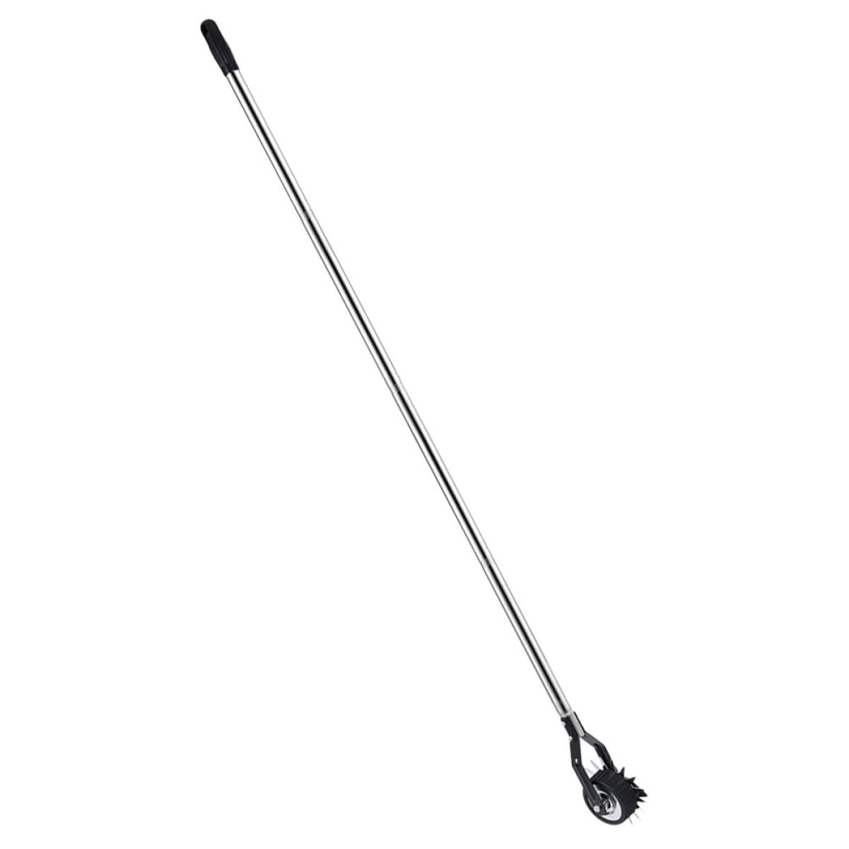 Toyvian Radkreis-metallkantenschneider Handrasentrimmer mit Rädern für Einfache Mobilität Rasenkantenschneider für Unkrautentfernung und Gepflegtes Rasenbild Gartentrimmer-aufsatz