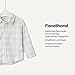Amazon Essentials x Sofia Grainge Baby Jungen Flanellhemd mit Knopfleiste und Karomuster, Elfenbein Blau Hell Einfaches Plaid, 18 Monate