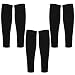 phnydreg 3 Pairs Leg Sleeve Socks Shin Pre Cut Socks for Kids Youth Men Women Soccer Running Cycling