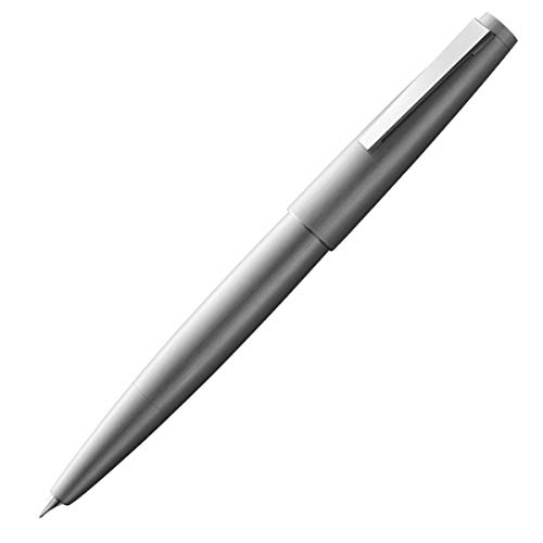 LAMY 2000 Brushed Stainless Steel Fountain Pen Medium Nib (L02MM)