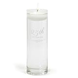 Cathy's Concepts 25th Wedding Anniversary Floating Candle Vase