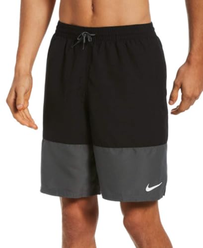 Nike Swim Men's Split Breaker Volley Swim Trunk Black Small/Black - image 1