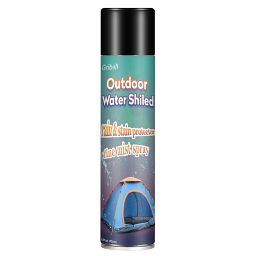 Outdoor Waterproof Spray, 13.5 Oz Outdoor Gear Water Shield, Tent Waterproofing for Patio Furniture Against Rainy Spring and Summer Fabric Shoes Spray for Protection-(1 Can)